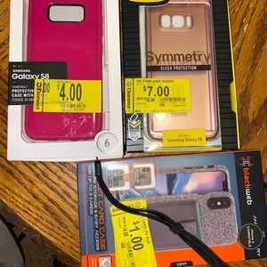 Samsung Galaxy 8 (2)cases & (1) screen protector